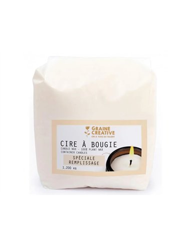 Cire vegetale a bougies graine creative 1kg.