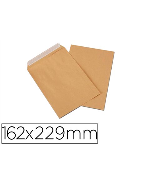 Pochette kraft gpv adhésive économique c5 162x229mm 90g boîte 500 unités.