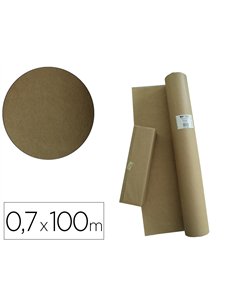 Papier kraft apli coloris brun rouleau 0.70x100m.