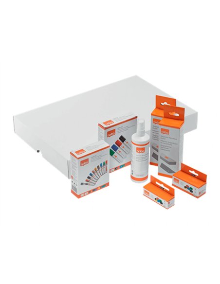 Kit d'accesoires tableau blanc esselte 10 marqueurs 10 aimants 32mm 2 effaceurs 1 spray nettoyage.