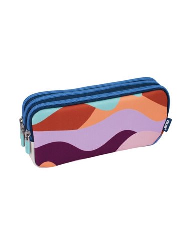 Milan, la trousse amusante à 3 grands compartiments - Fermeture éclair