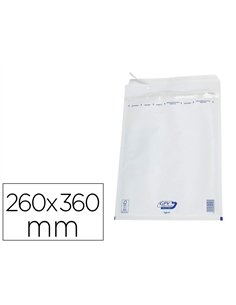 Pochette gpv bulles air kraft blanc 75g 260x360mm h boîte 100 unités.