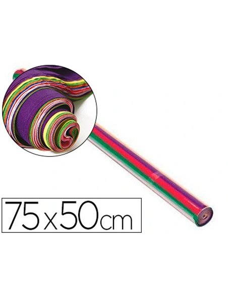 Papier de soie maildor 50x75cm 18g/m2 coloris assortis rouleau 24f.