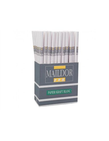 Papier kraft clairefontaine 60g coloris blanc rouleau 1x50m.