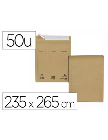 Pochette kraft sumo e auto-adh sive 235x265 mm boite de 50 unites.