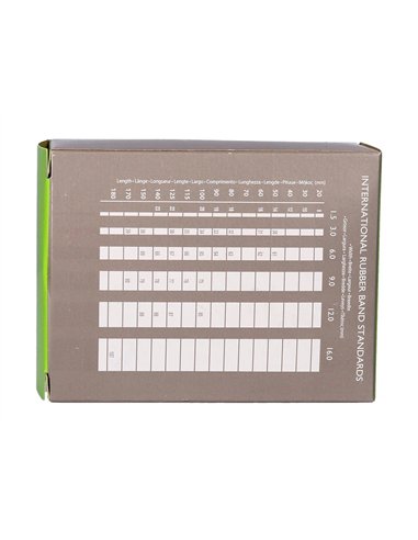 Bracelet caoutchouc q-connect n.15 150x2mm boîte fenêtre 100g.