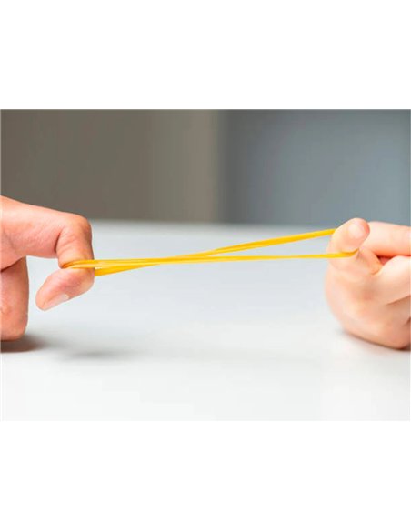 Bracelet caoutchouc q-connect n.10 100x2mm boîte fenêtre 100g.