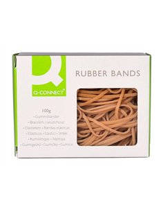 Bracelet caoutchouc q-connect n.12 120x2mm boîte fenêtre 100g. 2