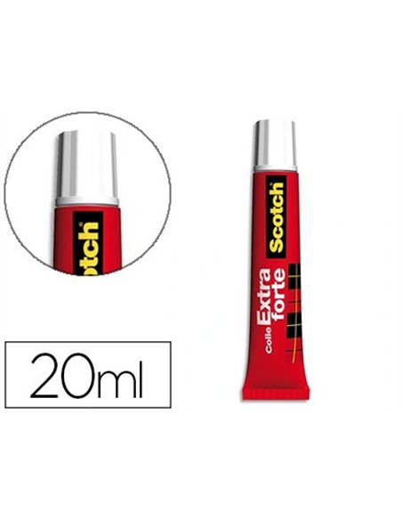 Colle scotch extra forte embout fin tube 20ml.