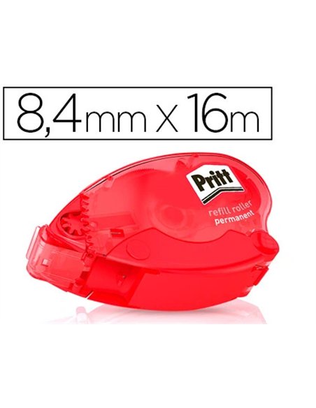 Colle pritt roller rechargeable 8.4mmx16m collage permanent immédiat plus performante.