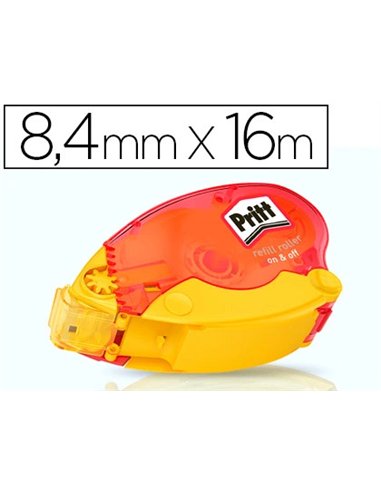 Colle pritt roller rechargeable 8.4mmx16m collage repositionnable immédiat plus performante.