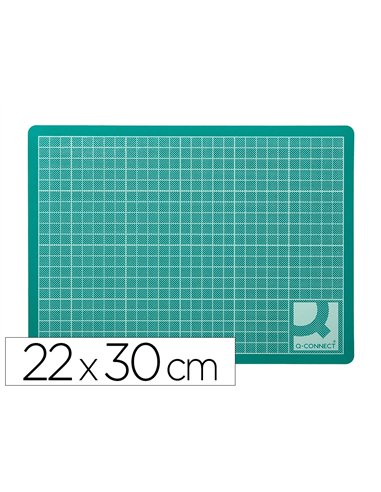 Plaque coupe q-connect pvc épaisseur 3mm 220x300mm a4 coloris vert.
