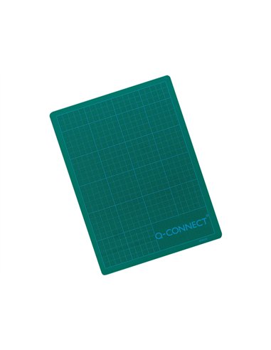 Plaque coupe q-connect pvc épaisseur 3mm 220x300mm a4 coloris vert.