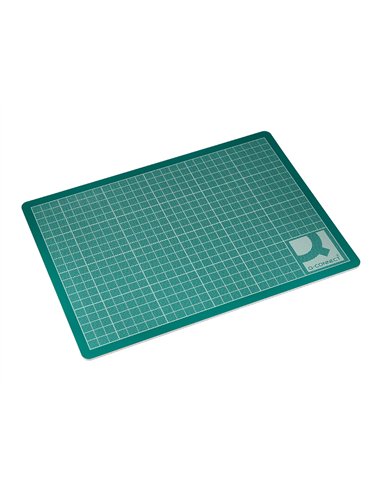 Plaque coupe q-connect pvc épaisseur 3mm 450x600mm a2 coloris vert.