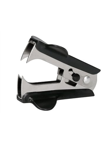 Ôte-agrafe q-connect plastique métal agrafes standard coloris noir.