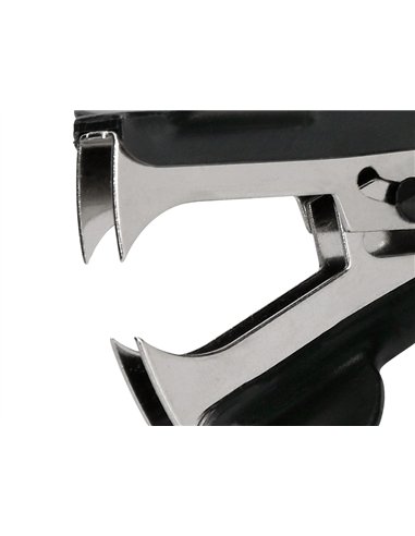 Ôte-agrafe q-connect plastique métal agrafes standard coloris noir.