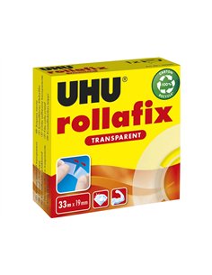 Ruban adhésif uhu rollafix transparent 19mmx33m lot 12 rouleaux.