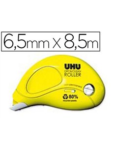 Colle uhu glue roller repositionnable ergonomique consommation visible système microdépôt 6.5mmx8.5m.