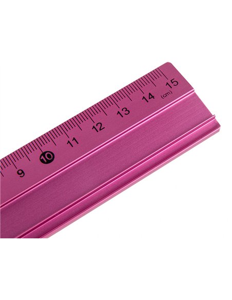 Règle liderpapel 15cm gamme aluminium coloris assortis.