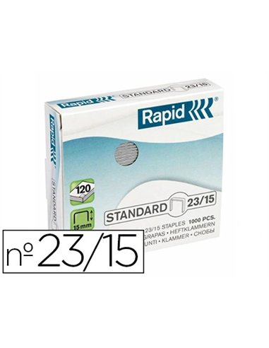 Agrafe rapid 23/15 boîte 1000 unités.