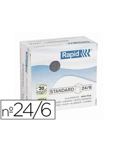Agrafe rapid 24/6 boîte 5000 unités.