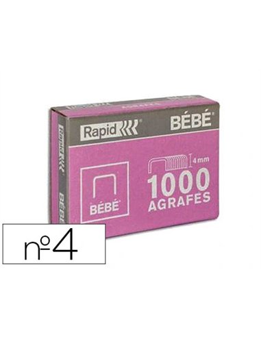 Agrafe rapid bébé boîte 1000 unités.