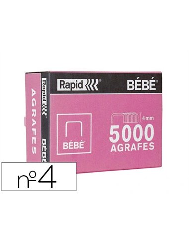 Agrafe rapid bébé boîte 5000 unités.