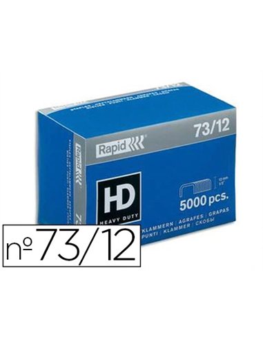 Agrafe rapid modèle superstrong 73/12 boîte 5000 unités.