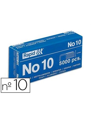Agrafe rapid nº10 boîte 5000 unités.