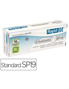 Agrafe rapid standard sp19 boîte 5000 unités.