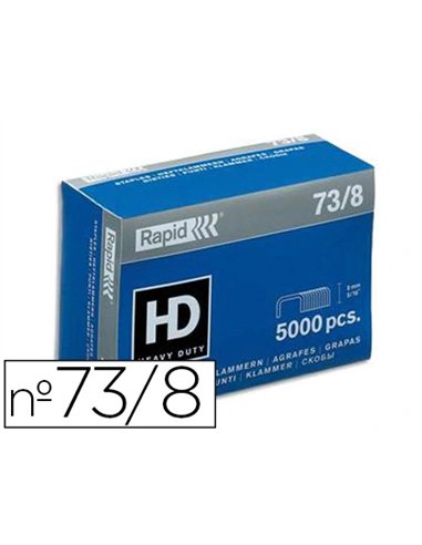 Agrafe rapid superstrong 73/8 boîte 5000 unités.