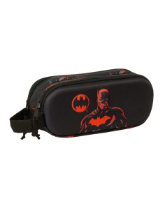 Trousse 3D Safta Batman - 2 compartiments - Poignée - 21 x 8 x 6 cm - Noir