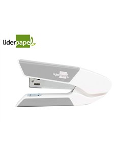 Agrafeuse bureau liderpapel 35x65x130mm 20 feuilles agrafes 26/6 1000 agrafes coloris gris.