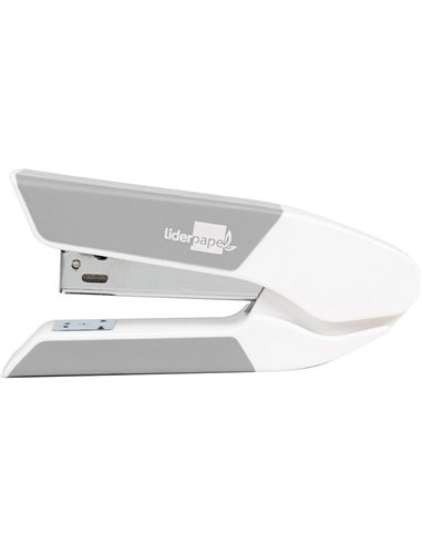 Agrafeuse bureau liderpapel 35x65x130mm 20 feuilles agrafes 26/6 1000 agrafes coloris gris.