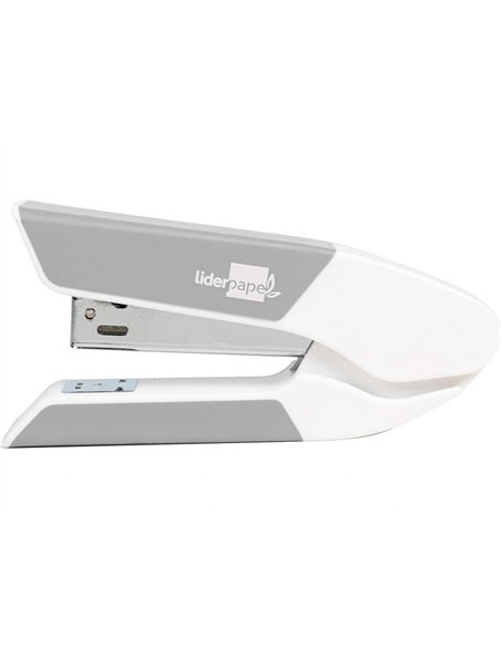 Agrafeuse bureau liderpapel 35x65x130mm 20 feuilles agrafes 26/6 1000 agrafes coloris gris.