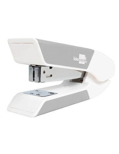 Agrafeuse bureau liderpapel 35x65x130mm 20 feuilles agrafes 26/6 1000 agrafes coloris gris.