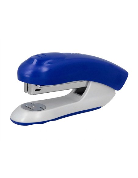 Agrafeuse bureau q-connect kf14205 plastique abs capacite 20 feuilles coloris bleu.