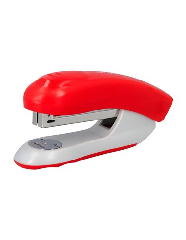 Agrafeuse bureau q-connect kf14206 plastique abs capacite 20 feuilles coloris rouge.