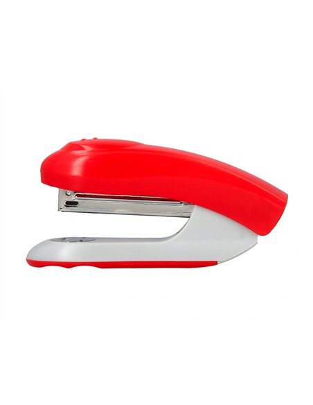 Agrafeuse bureau q-connect kf14206 plastique abs capacite 20 feuilles coloris rouge.