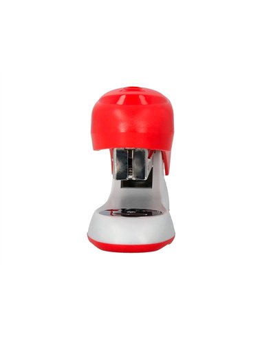 Agrafeuse bureau q-connect kf14206 plastique abs capacite 20 feuilles coloris rouge.