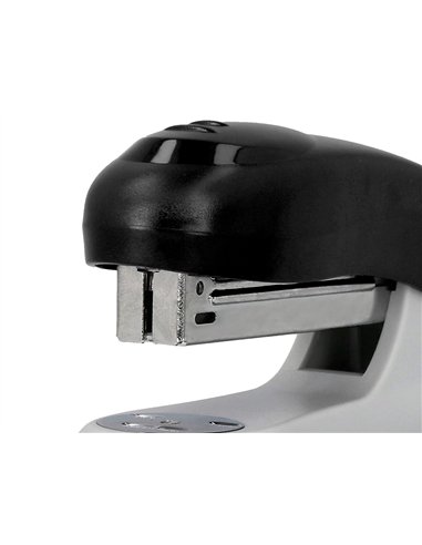 Agrafeuse bureau q-connect kf14207 plastique abs capacite 20 feuilles coloris noir.