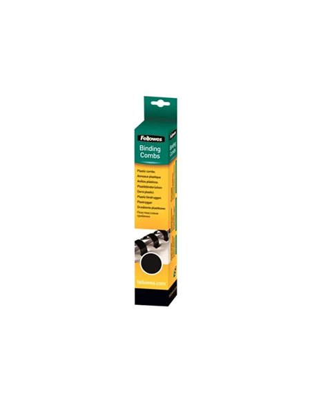 Fellowes Lot de 25 peignes de reliure en plastique 10 mm - Jusqu'à 55 feuilles - Faciles à utiliser et flexibles - Haute qualité