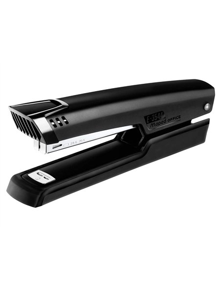 Agrafeuse maped essentials métal e3543 68x39x197mm full strip 25 feuilles agrafes 24/6 et 26/6 coloris noir.