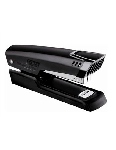 Agrafeuse maped essentials métal e3543 68x39x197mm half strip 25 feuilles agrafes 24/6 et 26/6 coloris noir.