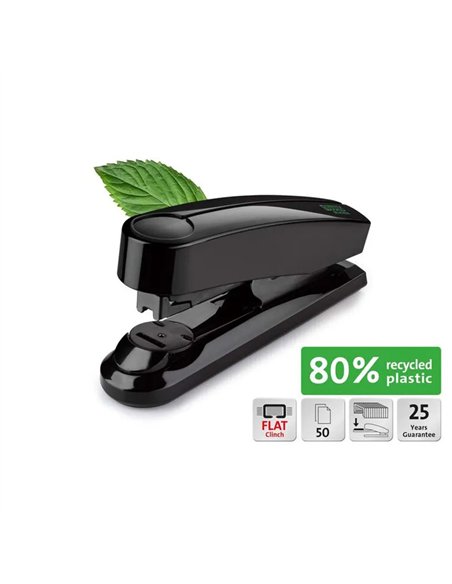 Agrafeuse novus b4fc re+new noir capacite 50 feuilles 80g/m2.