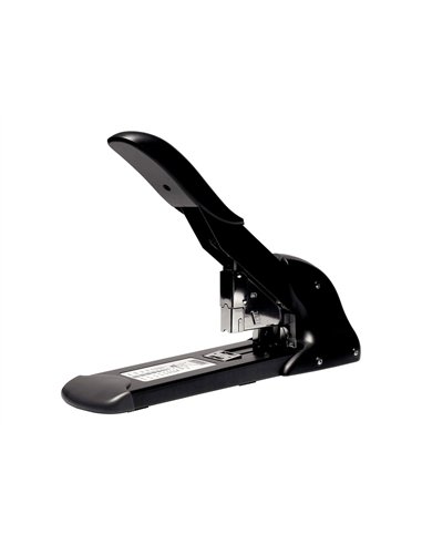 Agrafeuse rapid hd210 corps acier levier gainé abs socle antidérapant grande capacité 210f coloris noir.