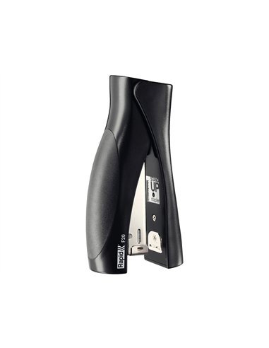 Agrafeuse rapid standup f20 33x124x60mm 20 feuilles agrafes 24/6 et 26/6 coloris noir.