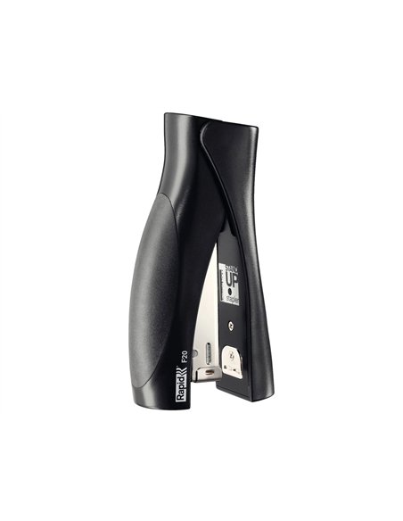 Agrafeuse rapid standup f20 33x124x60mm 20 feuilles agrafes 24/6 et 26/6 coloris noir.