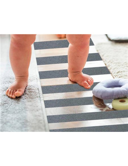 Bande antiderapante q-connect 5mx50mm coloris gris.