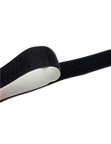 Bandes apli auto agrippantes adh 20mmx1m noir.